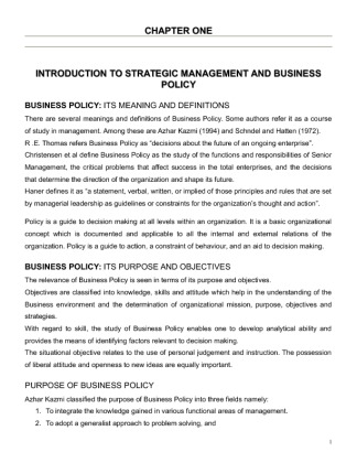 strategic management  69 