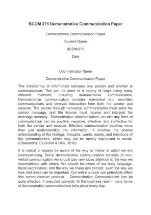 BCOM 275 Demonstrative Communication Paper (2)