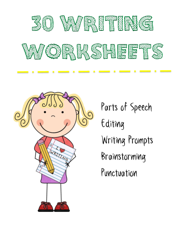 30 Writing Worksheets